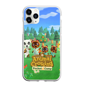 Чехол для iPhone 11 Pro матовый с принтом ANIMAL CROSSING в Новосибирске, Силикон |  | animal crossing:new horizons | game | nintendo | анимал кроссинг | животные | звери | игра | нинтендо | пересечение животных