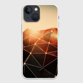 Чехол для iPhone 13 mini с принтом ABSTRACT DIGITAL в Новосибирске,  |  | abstraction | geometry | optic | optical | pattern | visual | абстракция | геометрия | линии | оптические | оптический узор | полосы | психоделика | разводы | текстуры | узор | узоры | фрактал