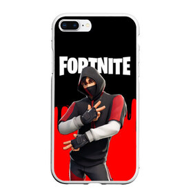 Чехол для iPhone 7Plus/8 Plus матовый с принтом FORTNITE x IKONIK в Новосибирске, Силикон | Область печати: задняя сторона чехла, без боковых панелей | deadmau5 | fortnite | fortnite 2 | fortnite x маршмелло | ikonik | marshmello | ninja | ninja streamer | raven | travis scott | ворон | иконик | ниндзя | пили | рейвен | трэвис скотт | фортнайт