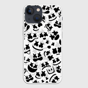 Чехол для iPhone 13 mini с принтом MARSHMELLO FACE в Новосибирске,  |  | deadmau5 | fortnite | fortnite 2 | fortnite x маршмелло | ikonik | marshmello | ninja | ninja streamer | raven | travis scott | ворон | иконик | ниндзя | пили | рейвен | трэвис скотт | фортнайт