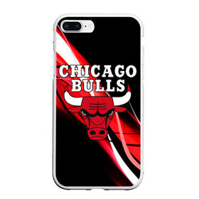 Чехол для iPhone 7Plus/8 Plus матовый с принтом CHICAGO BULLS ЧИКАГО БУЛЛС в Новосибирске, Силикон | Область печати: задняя сторона чехла, без боковых панелей | 23 | bulls | chicago bulls | jordan | logo | michael jordan | nba | paris saint germain | psg | red | sport | быки | джордан | лого | майкл джордан | псж | спорт | чикаго буллс