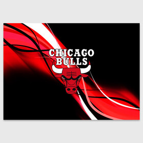 Поздравительная открытка с принтом CHICAGO BULLS | ЧИКАГО БУЛЛС в Новосибирске, 100% бумага | плотность бумаги 280 г/м2, матовая, на обратной стороне линовка и место для марки
 | Тематика изображения на принте: 23 | bulls | chicago bulls | jordan | logo | michael jordan | nba | paris saint germain | psg | red | sport | быки | джордан | лого | майкл джордан | псж | спорт | чикаго буллс