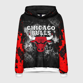 Мужская толстовка 3D с принтом CHICAGO BULLS в Новосибирске, 100% полиэстер | двухслойный капюшон со шнурком для регулировки, мягкие манжеты на рукавах и по низу толстовки, спереди карман-кенгуру с мягким внутренним слоем. | bulls | chicago | chicago bulls | nba | red bulls | usa | америка | быки | нба | сша | чикаго буллс