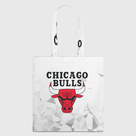 Шоппер 3D с принтом CHICAGO BULLS в Новосибирске, 100% полиэстер | Плотность: 200 г/м2; Размер: 34×35 см; Высота лямок: 30 см | bulls | chicago | chicago bulls | nba | red bulls | usa | америка | быки | нба | сша | чикаго буллс