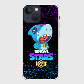 Чехол для iPhone 13 mini с принтом BRAWL STARS LEON SHARK в Новосибирске,  |  | bibi | brawl stars | coach mike | crow | gale | leon | leon shark | max | mecha crow | mortis | mr.p | phoenix | sally leon | sandy | spike | sprout | tara | unicorn | virus 8 bit | werewolf | ворон | оборотень