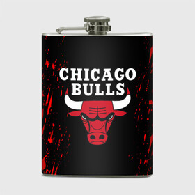 Фляга с принтом CHICAGO BULLS | ЧИКАГО БУЛЛС в Новосибирске, металлический корпус | емкость 0,22 л, размер 125 х 94 мм. Виниловая наклейка запечатывается полностью | Тематика изображения на принте: bulls | chicago | chicago bulls | nba | red bulls | usa | америка | быки | нба | сша | чикаго буллс