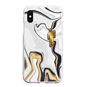 Чехол для iPhone XS Max матовый с принтом Billie Eilish Gold в Новосибирске, Силикон | Область печати: задняя сторона чехла, без боковых панелей | billie eilish | billie eilish gold | bud guy | gold блонш | logo | айлиш | айлишь | билли | билли айлиш | блонч | блонш | золотой | золотой логотип | лого | логотип билли айлиш | человечек