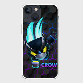 Чехол для iPhone 13 mini с принтом Brawl Stars CROW в Новосибирске,  |  | 8 bit | 8 бит | bibi | brawl | brawl stars | crow | leon | spike | sprout | stars | бравл | бравл старс | браво старс | игра | компьютерная | кров | леон | онлайн | старс