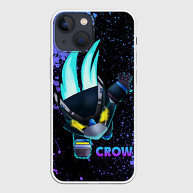 Чехол для iPhone 13 mini с принтом Brawl Stars CROW в Новосибирске,  |  | 8 bit | 8 бит | bibi | brawl | brawl stars | crow | leon | spike | sprout | stars | бравл | бравл старс | браво старс | игра | компьютерная | кров | леон | онлайн | старс