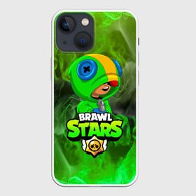 Чехол для iPhone 13 mini с принтом BRAWL STARS в Новосибирске,  |  | bibi | brawl stars | coach mike | crow | gale | leon | leon shark | max | mecha crow | mortis | mr.p | phoenix | sally leon | sandy | spike | sprout | tara | unicorn | virus 8 bit | werewolf | ворон | оборотень