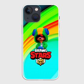 Чехол для iPhone 13 mini с принтом BRAWL STARS:LEON в Новосибирске,  |  | 8 | 8 bit | bibi | brawl stars | brock | bull | crow | dinomike | el primo | leon | mobile game | mr.p | nita | poko | ricochet | stars | tara | бравл старс | ворон | леон | мобильные игры