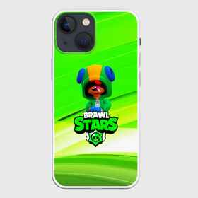 Чехол для iPhone 13 mini с принтом BRAWL STARS:LEON в Новосибирске,  |  | 8 | 8 bit | bibi | brawl stars | brock | bull | crow | dinomike | el primo | leon | mobile game | mr.p | nita | poko | ricochet | stars | tara | бравл старс | ворон | леон | мобильные игры