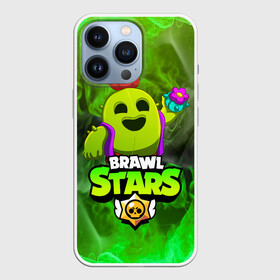 Чехол для iPhone 13 Pro с принтом BRAWL STARS SPIKE в Новосибирске,  |  | bibi | brawl stars | coach mike | crow | gale | leon | leon shark | max | mecha crow | mortis | mr.p | phoenix | sally leon | sandy | spike | sprout | tara | unicorn | virus 8 bit | werewolf | ворон | оборотень