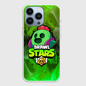 Чехол для iPhone 13 Pro с принтом BRAWL STARS SPIKE в Новосибирске,  |  | bibi | brawl stars | coach mike | crow | gale | leon | leon shark | max | mecha crow | mortis | mr.p | phoenix | sally leon | sandy | spike | sprout | tara | unicorn | virus 8 bit | werewolf | ворон | оборотень