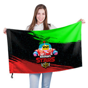 Флаг 3D с принтом BRAWL STARS (NEW SPROUT) [8] в Новосибирске, 100% полиэстер | плотность ткани — 95 г/м2, размер — 67 х 109 см. Принт наносится с одной стороны | 8 bit | android | brawl | brawl stars | clash | clash royale | game | leon | royale | sprout | stars | андроид | игра | кольт | леон | мобильные игры | спраут