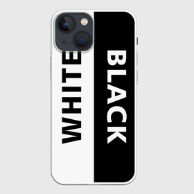 Чехол для iPhone 13 mini с принтом BLACK  WHITE в Новосибирске,  |  | abstraction | black and white | geometry | hexagon | neon | paints | stripes | texture | triangle | абстракция | брызги | геометрия | краски | неон | неоновый | соты | текстура