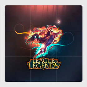 Магнитный плакат 3Х3 с принтом league of legends в Новосибирске, Полимерный материал с магнитным слоем | 9 деталей размером 9*9 см | art | dota | dota 2 | fan | game | hero | league | league of legends | legends | lol | moba | mobile legend | riot game | герои | детские | дота | женские | игра | моба | мужские