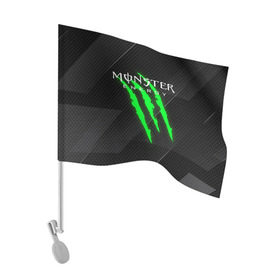 Флаг для автомобиля с принтом MONSTER ENERGY (Z) в Новосибирске, 100% полиэстер | Размер: 30*21 см | black monster | bmx | claw | cybersport | energy | monster | monster energy | moto | motocross | race | sport | киберспорт | когти | монстер энерджи | монстр | мото | мотокросс | ралли | скейтбординг | спорт | то | энергия