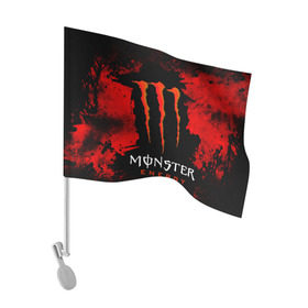 Флаг для автомобиля с принтом MONSTER ENERGY (Z) в Новосибирске, 100% полиэстер | Размер: 30*21 см | black monster | bmx | claw | cybersport | energy | monster | monster energy | moto | motocross | race | sport | киберспорт | когти | монстер энерджи | монстр | мото | мотокросс | ралли | скейтбординг | спорт | энергия