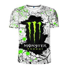 Мужская футболка 3D спортивная с принтом MONSTER ENERGY (Z) в Новосибирске, 100% полиэстер с улучшенными характеристиками | приталенный силуэт, круглая горловина, широкие плечи, сужается к линии бедра | Тематика изображения на принте: black monster | bmx | claw | cybersport | energy | monster | monster energy | moto | motocross | race | sport | киберспорт | когти | монстер энерджи | монстр | мото | мотокросс | ралли | скейтбординг | спорт | то | энергия