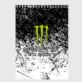 Скетчбук с принтом MONSTER ENERGY (Z) в Новосибирске, 100% бумага
 | 48 листов, плотность листов — 100 г/м2, плотность картонной обложки — 250 г/м2. Листы скреплены сверху удобной пружинной спиралью | black monster | bmx | claw | cybersport | energy | monster | monster energy | moto | motocross | race | sport | киберспорт | когти | монстер энерджи | монстр | мото | мотокросс | ралли | скейтбординг | спорт | то | энергия