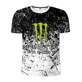 Мужская футболка 3D спортивная с принтом MONSTER ENERGY (Z) в Новосибирске, 100% полиэстер с улучшенными характеристиками | приталенный силуэт, круглая горловина, широкие плечи, сужается к линии бедра | black monster | bmx | claw | cybersport | energy | monster | monster energy | moto | motocross | race | sport | киберспорт | когти | монстер энерджи | монстр | мото | мотокросс | ралли | скейтбординг | спорт | то | энергия