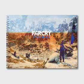 Альбом для рисования с принтом FARCRYPRIMAL в Новосибирске, 100% бумага
 | матовая бумага, плотность 200 мг. | Тематика изображения на принте: far cry | farcry | game | ubisof | выживание | джунгли | игры | остров | фар край