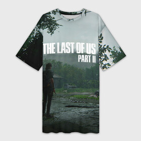 Платье-футболка 3D с принтом The last of Us 2 в Новосибирске,  |  | dog | game | last of us | survival | the last of us | the last of us 2 | tlou | выживание | игра | последний из нас