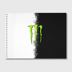 Альбом для рисования с принтом MONSTER ENERGY в Новосибирске, 100% бумага
 | матовая бумага, плотность 200 мг. | black monster | bmx | claw | cybersport | energy | monster | monster energy | moto | motocross | race | sport | киберспорт | когти | монстер энерджи | монстр | мото | мотокросс | ралли | скейтбординг | спорт | энергия