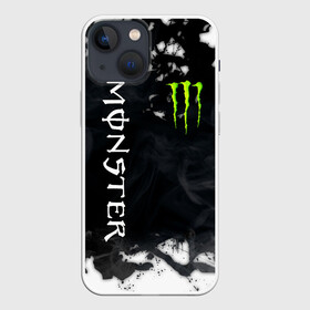 Чехол для iPhone 13 mini с принтом MONSTER ENERGY в Новосибирске,  |  | Тематика изображения на принте: black monster | bmx | claw | cybersport | energy | monster | monster energy | moto | motocross | race | sport | киберспорт | когти | монстер энерджи | монстр | мото | мотокросс | ралли | скейтбординг | спорт | энергия