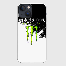 Чехол для iPhone 13 mini с принтом MONSTER ENERGY в Новосибирске,  |  | Тематика изображения на принте: black monster | bmx | claw | cybersport | energy | monster | monster energy | moto | motocross | race | sport | киберспорт | когти | монстер энерджи | монстр | мото | мотокросс | ралли | скейтбординг | спорт | энергия