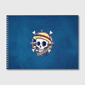 Альбом для рисования с принтом Straw hat pirates в Новосибирске, 100% бумага
 | матовая бумага, плотность 200 мг. | monkey d. luffy | nami | one piece | аниме | большой куш | луффи | манки де луффи | нами | пиратская | пираты | тони | череп | чоппер | шляпа