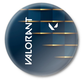 Значок с принтом Valorant в Новосибирске,  металл | круглая форма, металлическая застежка в виде булавки | brimstone | coba | csgo | cypher | jett | phoenix | riot games | sage | valorant | viper | валарант | валорант | кс