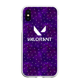 Чехол для iPhone XS Max матовый с принтом Valorant в Новосибирске, Силикон | Область печати: задняя сторона чехла, без боковых панелей | Тематика изображения на принте: brimstone | coba | csgo | cypher | jett | phoenix | riot games | sage | valorant | viper | валарант | валорант | кс