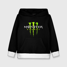 Детская толстовка 3D с принтом MONSTER ENERGY в Новосибирске, 100% полиэстер | двухслойный капюшон со шнурком для регулировки, мягкие манжеты на рукавах и по низу толстовки, спереди карман-кенгуру с мягким внутренним слоем | black monster | bmx | claw | cybersport | energy | monster | monster energy | moto | motocross | race | sport | киберспорт | когти | монстер энерджи | монстр | мото | мотокросс | ралли | скейтбординг | спорт | энергия