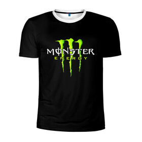 Мужская футболка 3D спортивная с принтом MONSTER ENERGY в Новосибирске, 100% полиэстер с улучшенными характеристиками | приталенный силуэт, круглая горловина, широкие плечи, сужается к линии бедра | Тематика изображения на принте: black monster | bmx | claw | cybersport | energy | monster | monster energy | moto | motocross | race | sport | киберспорт | когти | монстер энерджи | монстр | мото | мотокросс | ралли | скейтбординг | спорт | энергия