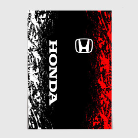 Постер с принтом HONDA в Новосибирске, 100% бумага
 | бумага, плотность 150 мг. Матовая, но за счет высокого коэффициента гладкости имеет небольшой блеск и дает на свету блики, но в отличии от глянцевой бумаги не покрыта лаком | acura | auto | cr z | honda | honda power | japan | japanese | nsx | sport | авто | автомобиль | автомобильные | акура | бренд | марка | машины | спорт | хонда | япония