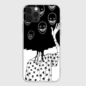 Чехол для iPhone 12 Pro Max с принтом Многоликий (Z) в Новосибирске, Силикон |  | Тематика изображения на принте: head | human | monster | взрыв башки | голова | головы | звезды | кукловод | лицемер | марионетка | маска | маски | многоликий | многоликость | монстр | хоррор | чб | человечек | чудовище