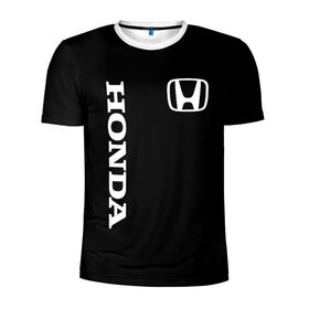 Мужская футболка 3D спортивная с принтом HONDA в Новосибирске, 100% полиэстер с улучшенными характеристиками | приталенный силуэт, круглая горловина, широкие плечи, сужается к линии бедра | acura | auto | cr z | honda | honda power | japan | japanese | nsx | sport | авто | автомобиль | автомобильные | акура | бренд | марка | машины | спорт | хонда | япония