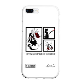 Чехол для iPhone 7Plus/8 Plus матовый с принтом Шаман кинг в Новосибирске, Силикон | Область печати: задняя сторона чехла, без боковых панелей | king | shaman | амедамару | амидамару | аниме | асакура | дух | ё | йо | король | лен | морти | призрак | рио | самурай | стиль | тао | трей | шаман | япония | японский