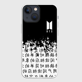 Чехол для iPhone 13 mini с принтом BTS в Новосибирске,  |  | bangtan | bighit | boy | fake love | j hope | jimin | jin | jungkook | korea | kpop | live | luv | mic drop | rm | suga | v | with | бтс | кей | поп