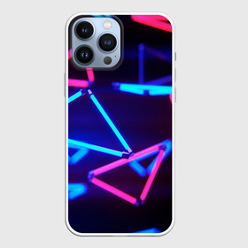 Чехол для iPhone 13 Pro Max с принтом ABSTRACTION NEON в Новосибирске,  |  | abstraction | geometry | optic | optical | pattern | visual | абстракция | геометрия | линии | оптические | оптический узор | полосы | психоделика | разводы | текстуры | узор | узоры | фрактал