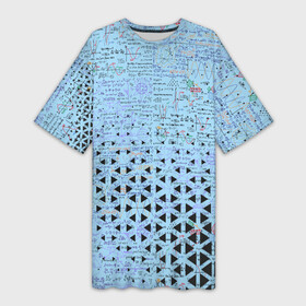 Платье-футболка 3D с принтом Математика в Новосибирске,  |  | графики | математика | студенты | теоремы | формулы