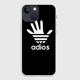 Чехол для iPhone 13 mini с принтом Adios в Новосибирске,  |  | adidas | adios | адидас | адьос | бренд | ладонь | мем | отпечаток | рука