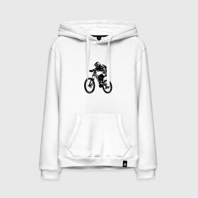 Мужская толстовка с принтом Велоспорт (Z) в Новосибирске, френч-терри, мягкий теплый начес внутри (100% хлопок) | карман-кенгуру, эластичные манжеты и нижняя кромка, капюшон с подкладом и шнурком | Тематика изображения на принте: bicycle | bicyclist | bike | biker | bmx | cycle | rider | байкер | бмх | вело | велогонщик | велосепедист | велосипед | велоспорт | гонщик