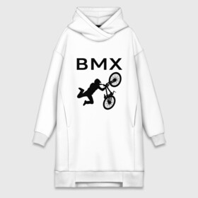 Платье-худи хлопок с принтом Велоспорт BMX (Z) в Новосибирске,  |  | bicycle | bicyclist | bike | biker | bmx | cycle | rider | байкер | бмх | вело | велогонщик | велосепедист | велосипед | гонщик