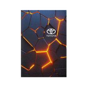 Обложка для паспорта матовая кожа с принтом TOYOTA | ТОЙОТА в Новосибирске, натуральная матовая кожа | размер 19,3 х 13,7 см; прозрачные пластиковые крепления | Тематика изображения на принте: 3d плиты | abstraction | auto | geometry | hexagon | neon | paints | sport | stripes | texture | toyota | triangle | абстракция | авто | автомобиль | автомобильные | бренд | брызги | брызги красок | геометрия | краски | марка | машины | неон