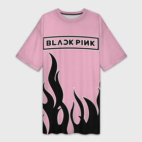 Платье-футболка 3D с принтом BlackPink в Новосибирске,  |  | blackpink | ddu du ddu du | jennie | jisoo | k pop | lisa | rose | блекпинк | дду ду дду ду | дженни | джису | лисы | розэ