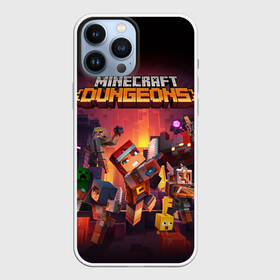 Чехол для iPhone 13 Pro Max с принтом Minecraft Dungeons в Новосибирске,  |  | Тематика изображения на принте: dungeons | game | microsoft | minecraft | pixel | выживание | зомби | игра | крафт | крипер | лава | летсплей | майнкрафт | майнкрафтер | майнкрафтеры | пиксели | пиксель | пиксельный