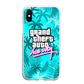 Чехол для iPhone XS Max матовый с принтом GTA VICE CITY в Новосибирске, Силикон | Область печати: задняя сторона чехла, без боковых панелей | grand theft auto | grove street | grove street 4 life | gta | gta 4 | gta 5 | gta sa | gta v | samp | san andreas | грув стрит | игры | самп | сан андреас